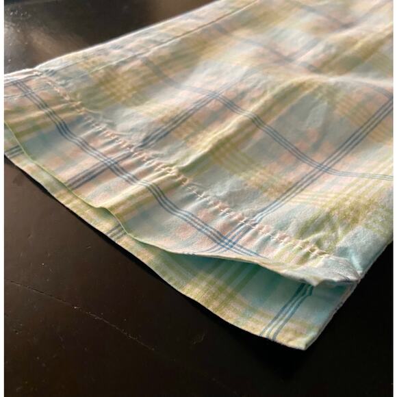 TALBOTS 'Signature' Blue/Green/White Plaid Crop Pants sz 2P - Picture 5 of 12